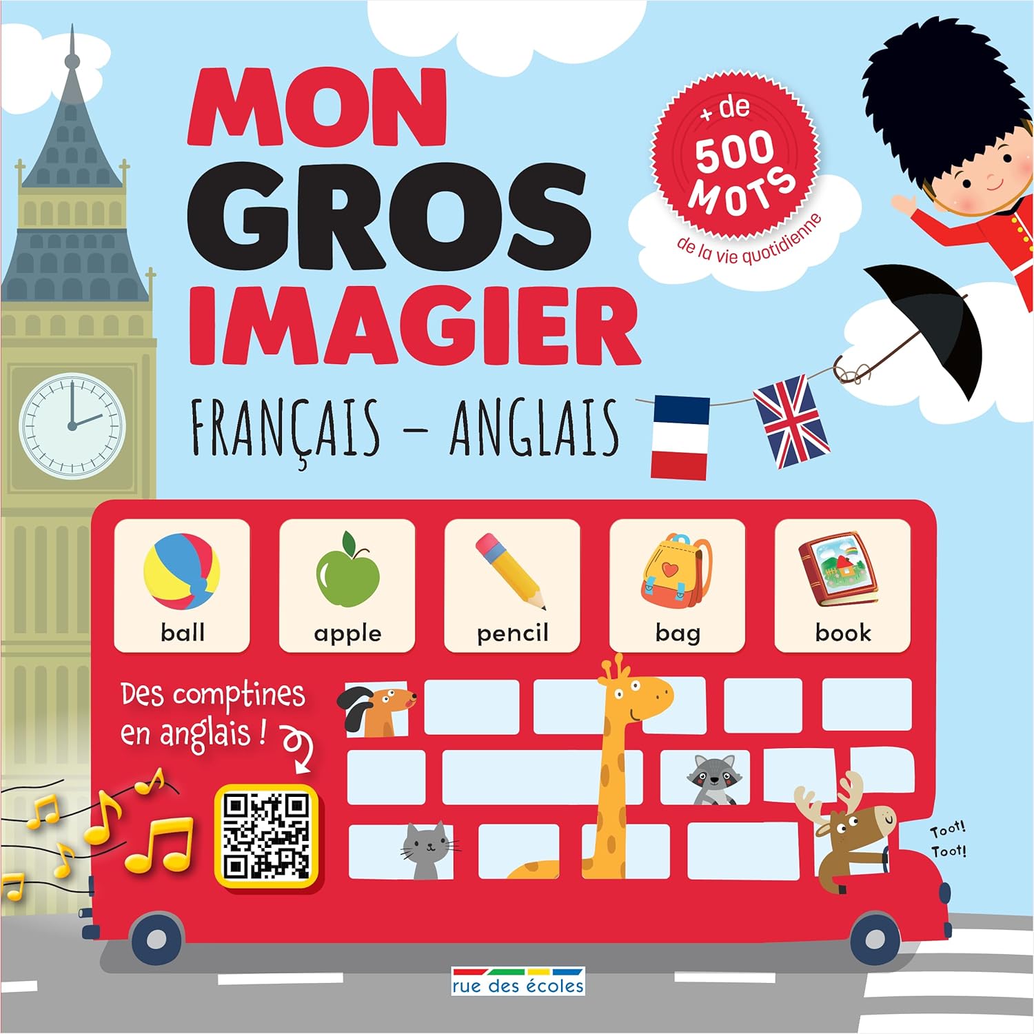 Mon gros imagier français-anglais Appuis scolaires, Cahiers de jeux Dilisco - OLF