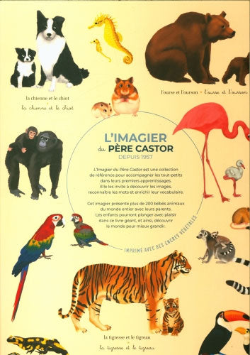 L'imagier géant du Père Castor: bébés animaux dès 12 mois Livres La family shop
