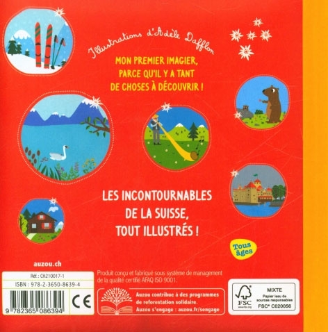 Mon premier imagier : Je découvre la Suisse Livres Auzou - OLF