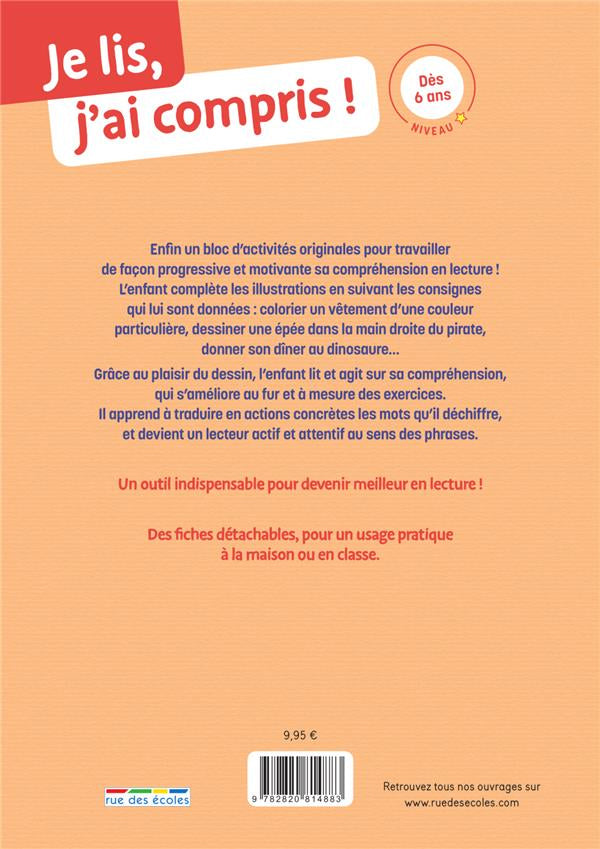 Dès 6 ans - je lis, j'ai compris - 3e-4e harmos - n1