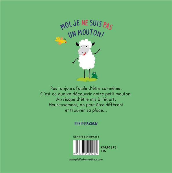 Moi, je ne suis pas un mouton ! Livre enfant sur le harcèlement des enfants. Livres OLF