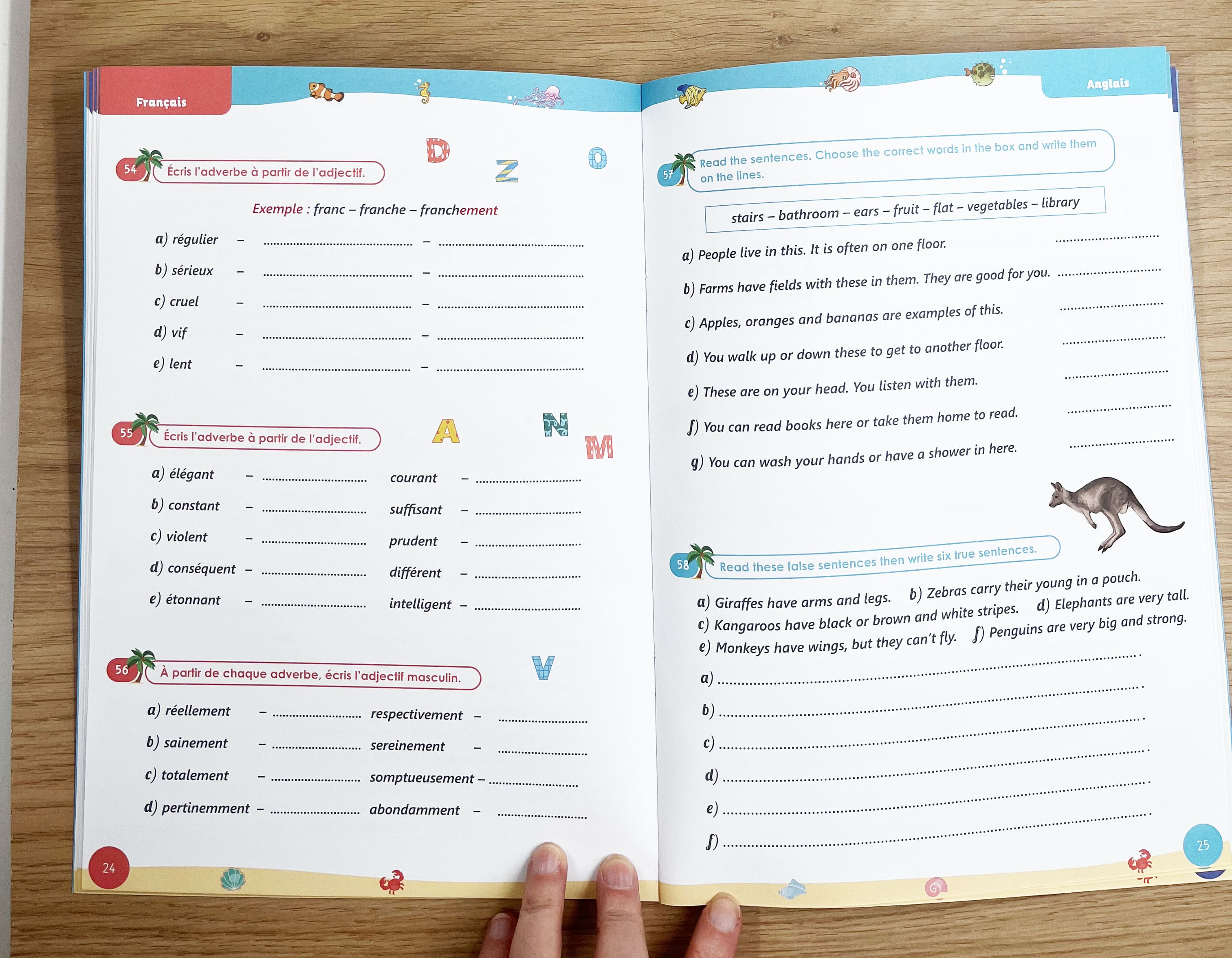 8ème HarmoS - Je progresse en vacances - Maths, français, allemand et anglais Cahiers de vacances OLF