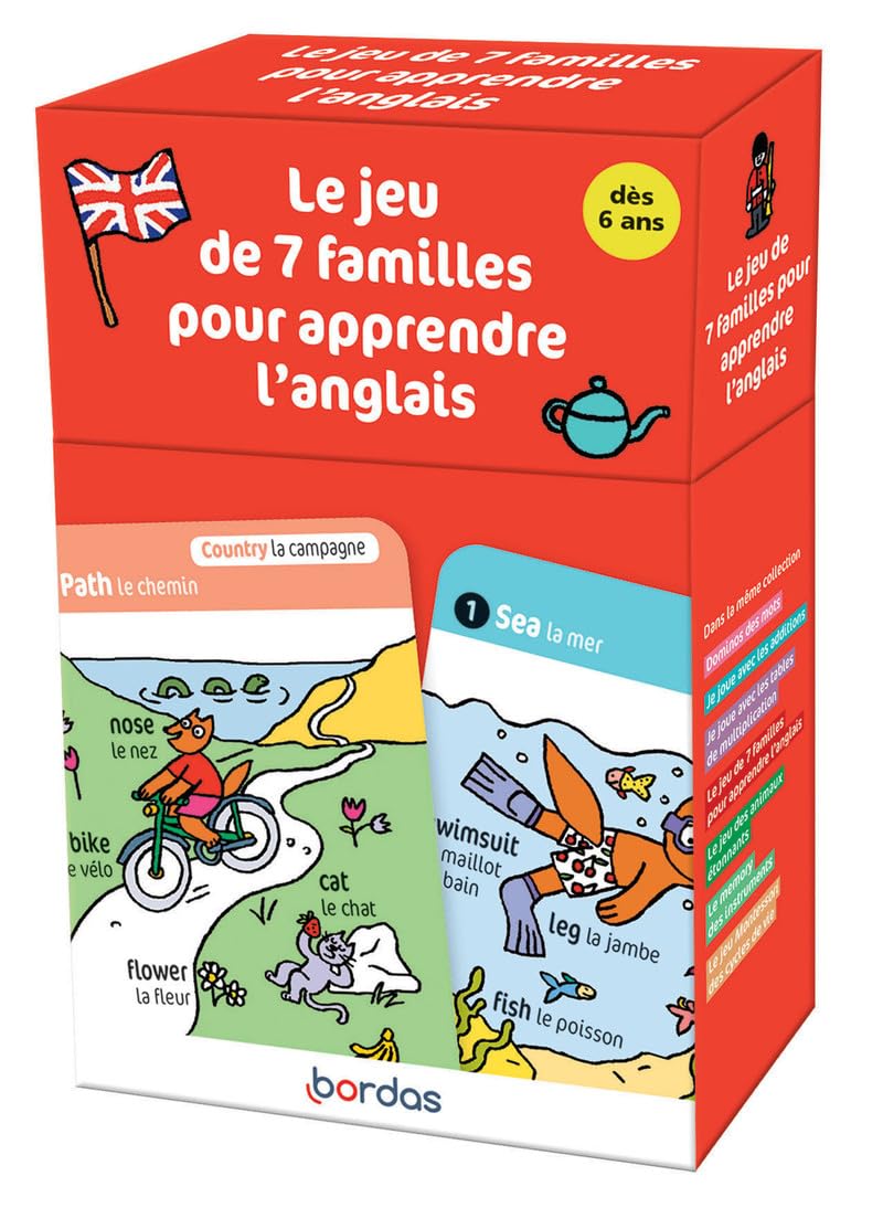 Le jeu des 7 familles pour apprendre l'anglais Jeux & loisirs créatifs OLF (Interforum)