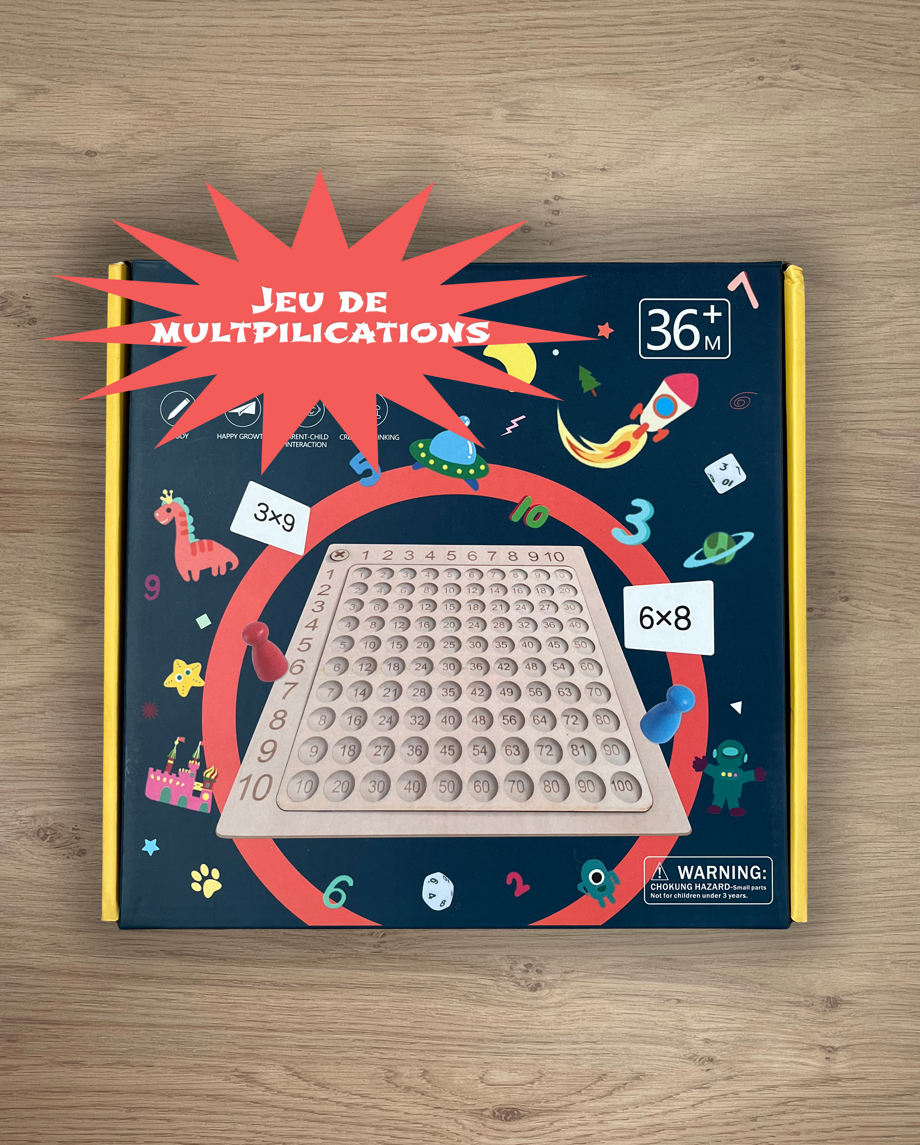 Je joue et j'apprends les additions et multiplications - Coffret de deux jeux en bois Jeux & loisirs créatifs OLF