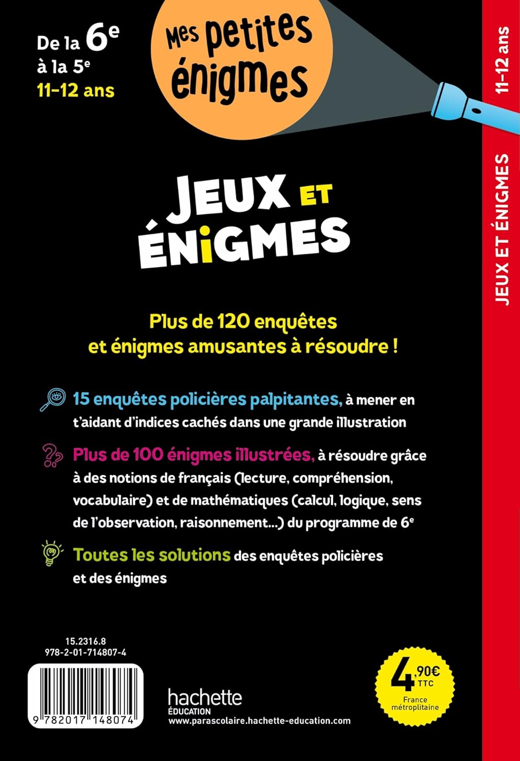 Jeux et énigmes - 11-12 ans livres OLF