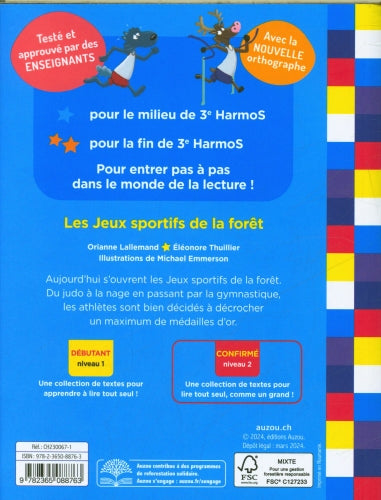 Moi je lis tout seul en 3ème - N2 : Les jeux sportifs de la forêt Livres La family shop