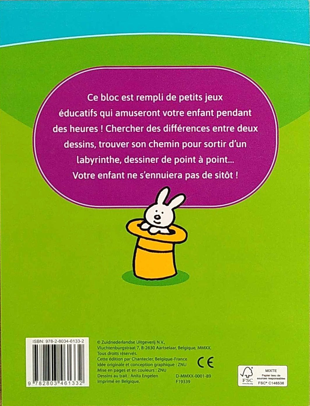 Jeux malins superamusants - 3-4 ans Cahiers de jeux La family shop