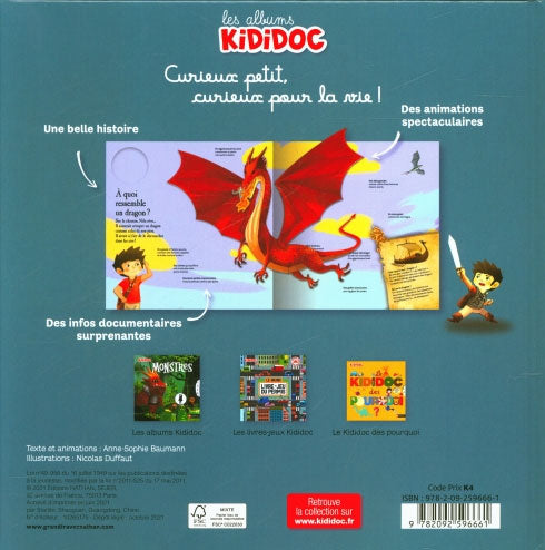 Les dragons - livre animé pop-up dès 4 ans Livres OLF