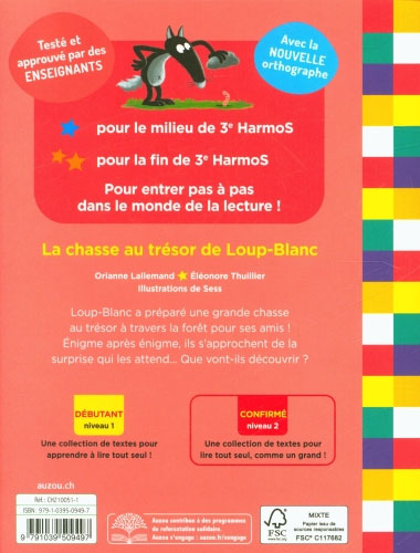 Moi je lis tout seul en 3ème - N2 : La chasse au trésor de Loup Blanc Livres La family shop
