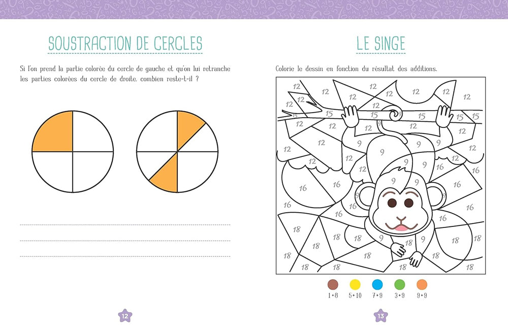 Cahier de jeux: labyrinthes et casse-tête mathématiques - Enfants 7-9 ans - 3-5P Cahiers de jeux OLF