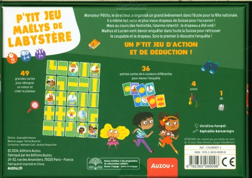 P'tit jeu Maëlys le labystère: résous l'enquête avec Maëlys ! Nouvelle édition Jeux & loisirs créatifs OLF