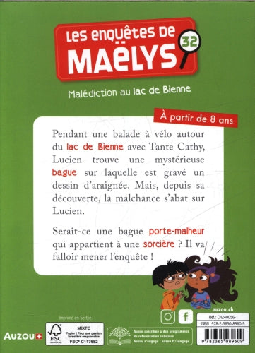 Les enquêtes de Maëlys - T32 : Malédiction au Lac de Bienne - Dès 8 ans Livres OLF