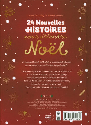Noël: 24 nouvelles histoires pour attendre Noël Livres La family shop