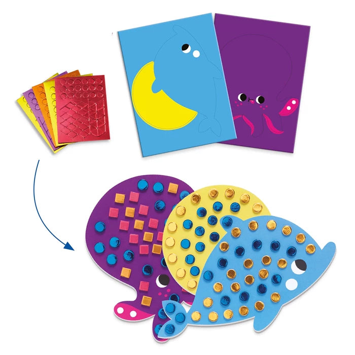 Coffret activités créatives sur les animaux de la mer - 3-6 ans