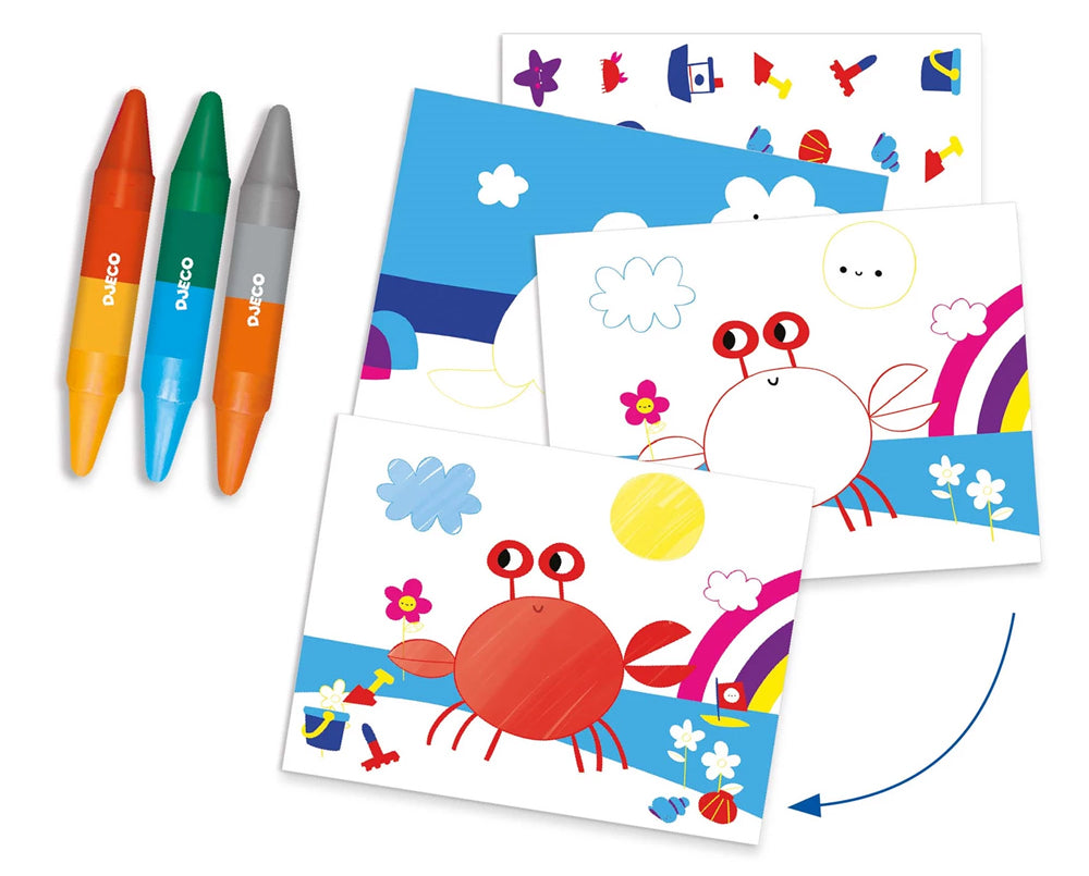 Coffret activités créatives sur les animaux de la mer - 3-6 ans