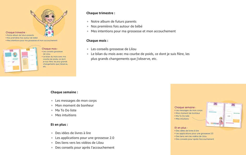 Mon agenda de grossesse Livres OLF