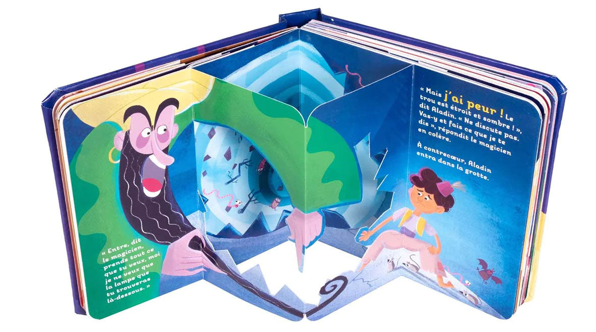 Conte Aladin et la lampe merveilleuse - Pop-Up - Mesure, patience et avidité Livres La family shop
