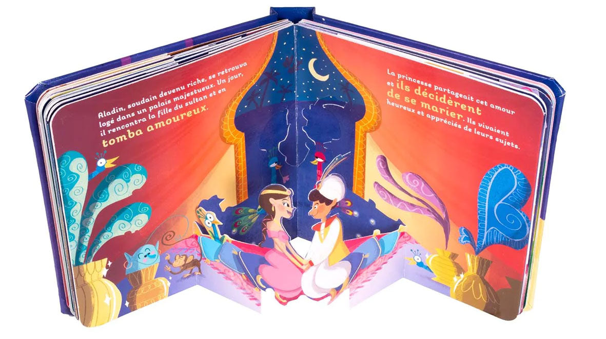 Conte Aladin et la lampe merveilleuse - Pop-Up - Mesure, patience et avidité Livres La family shop