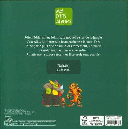 Ali Gatore se prend pour le roi - Livre enfant sur les caprices Livres OLF