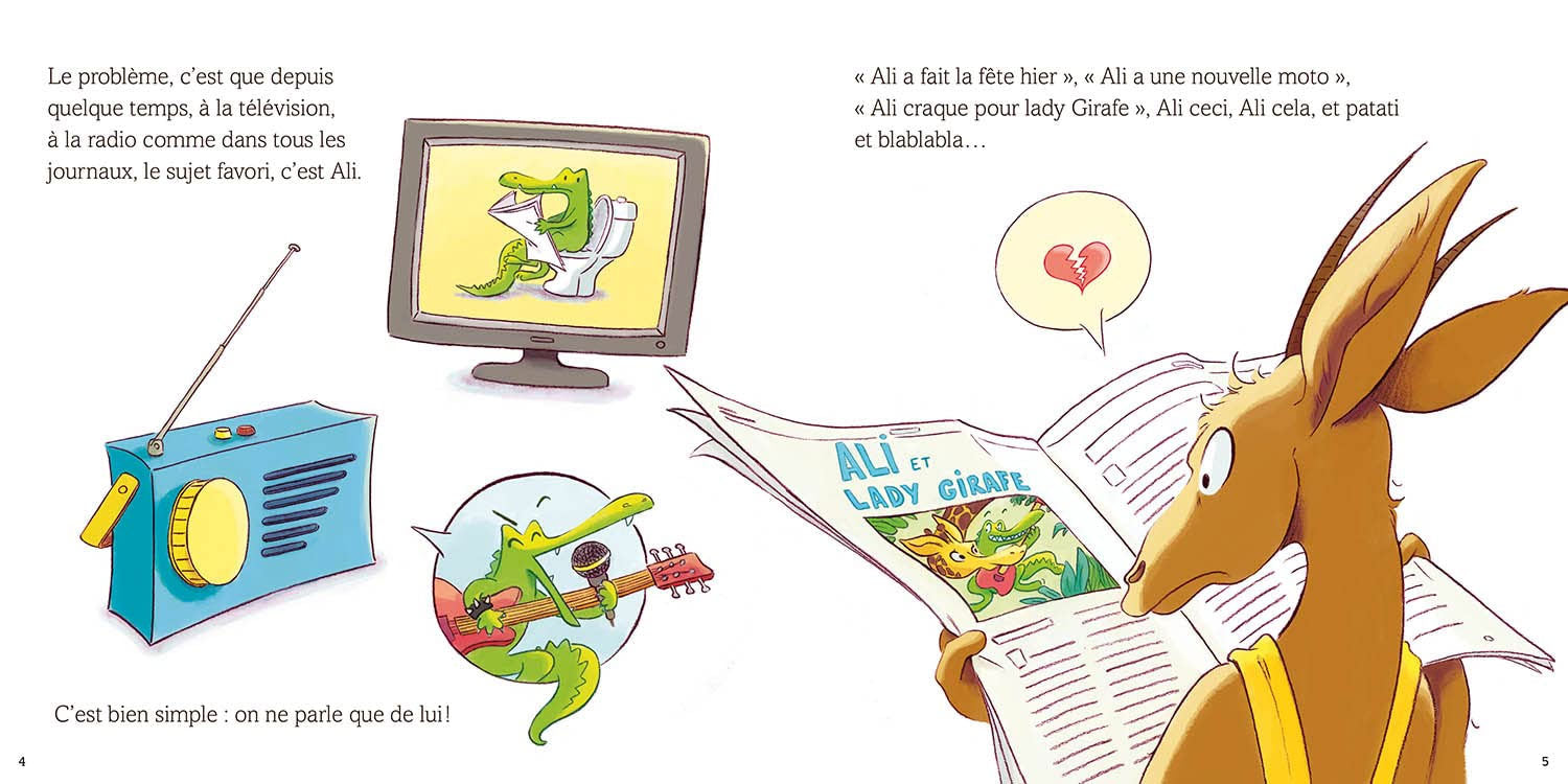 Ali Gatore se prend pour le roi - Livre enfant sur les caprices Livres OLF