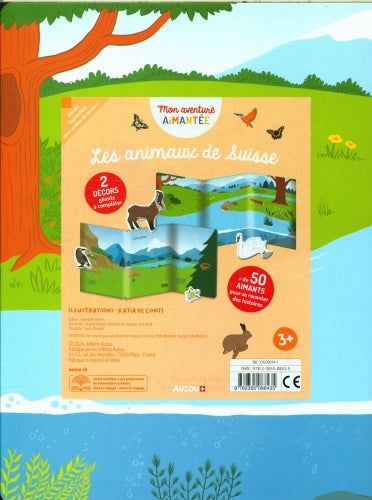 Les animaux de Suisse : mon aventure aimantée Cahiers de jeux La family shop