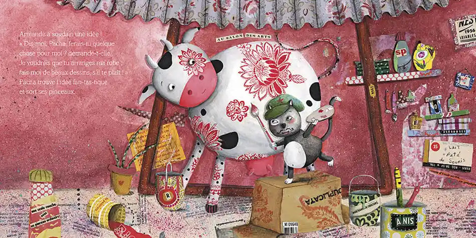 Armande, la vache qui n'aimait pas ses taches! Estime de soi Livres OLF