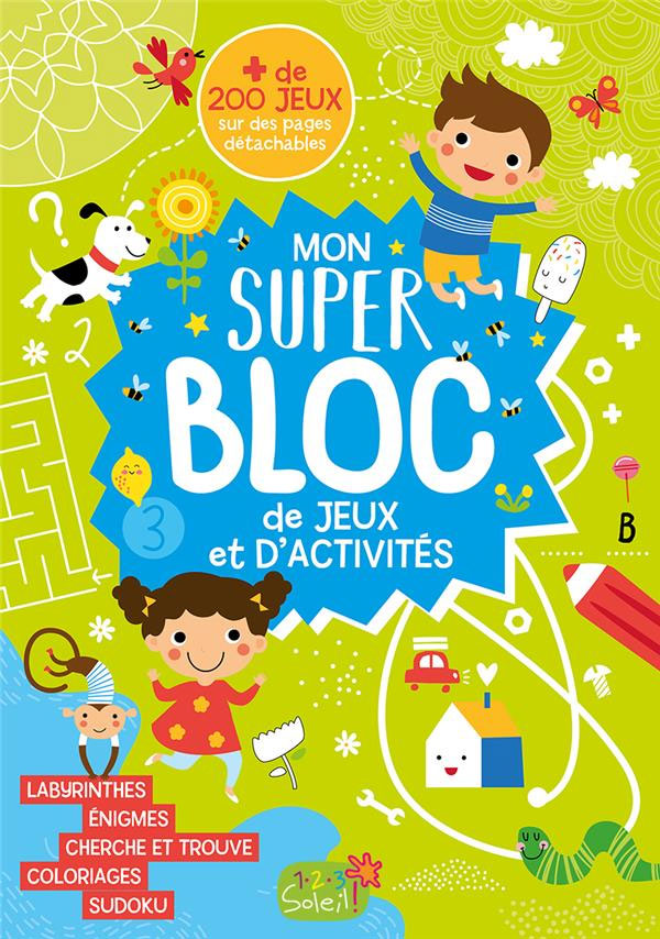 Mon super bloc de jeux et d'activités Cahiers de jeux OLF