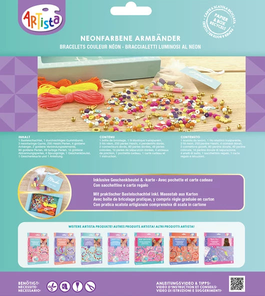 Mes jolis bracelets Néon à fabriquer - DIY Bijouterie