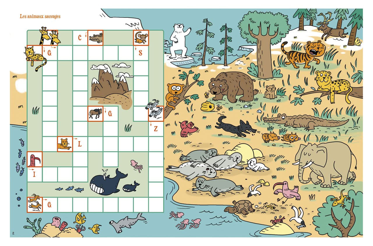 Cahier de jeux : Mon grand livre de jeux - 6-8 ans. Cahiers de jeux OLF