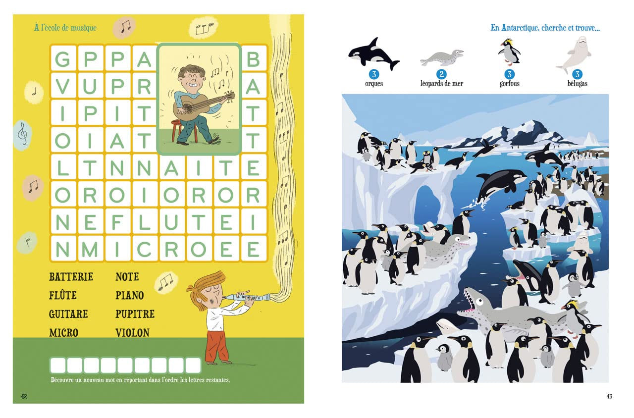 Cahier de jeux : Mon grand livre de jeux - 6-8 ans. Cahiers de jeux OLF