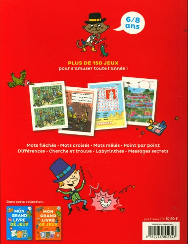 Cahier de jeux : Mon grand livre de jeux - 6-8 ans. Cahiers de jeux OLF