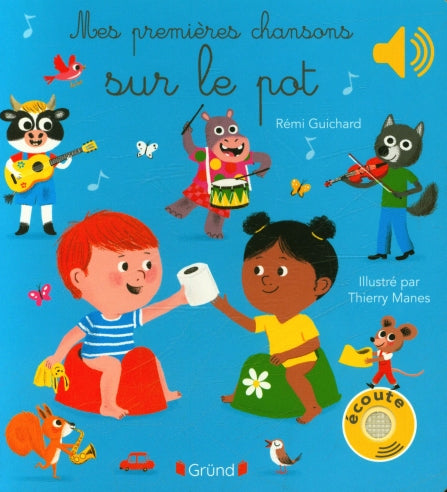 Mes premières chansons sur le pot, livre sonore à écouter Livres La family shop