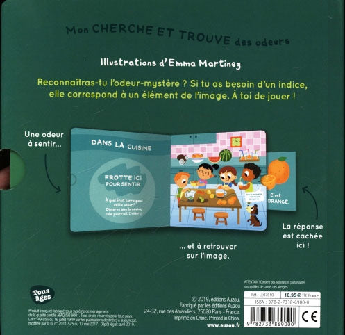 Mon Cherche et trouve des odeurs et des couleurs Livres La family shop