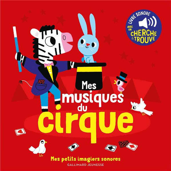 Mes musiques de cirque - Livre sonore tout-carton - 12 mois Livres La family shop