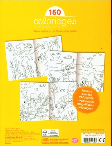 150 coloriages - vacances. Livres OLF