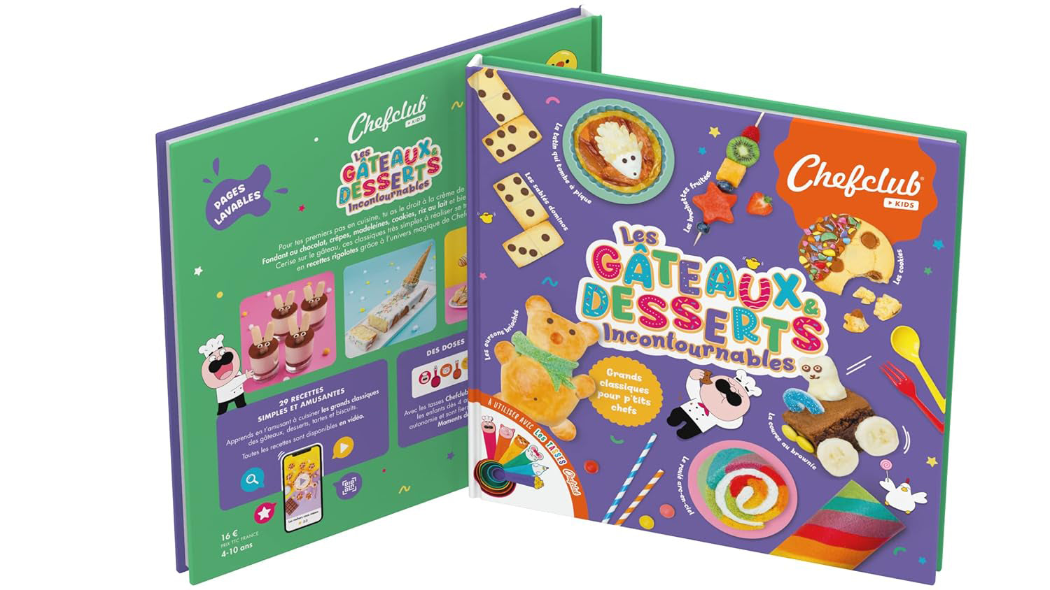 Livre de cuisine, les gâteaux et desserts incontournables ChefClub - Recettes d'enfants dès 4 ans Livres OLF