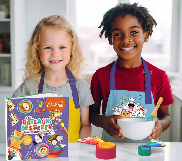 Coffret de cuisine, gâteaux et desserts ChefClub - Recettes enfants dès 4 ans Livres OLF