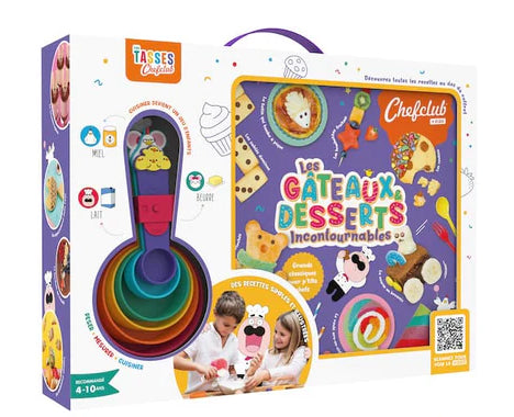 Coffret de cuisine, gâteaux et desserts ChefClub - Recettes enfants dès 4 ans Livres OLF