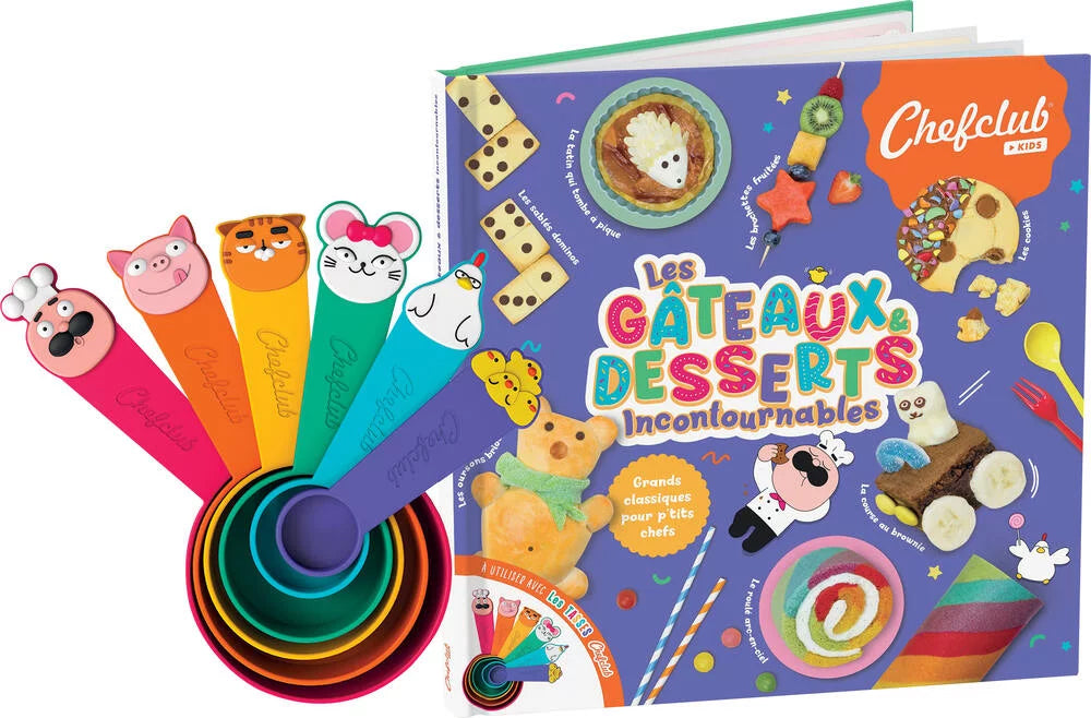 Coffret de cuisine, gâteaux et desserts ChefClub - Recettes enfants dès 4 ans Livres OLF