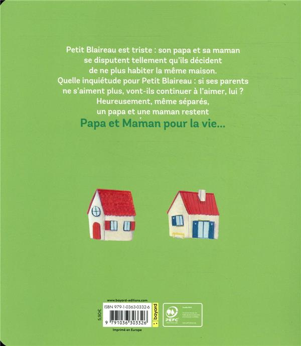 Les deux maisons de Petit Blaireau - Livre enfant sur le divorce - séparation Livres OLF