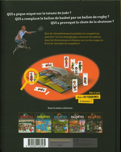 Enigmes : Enquêtes chez les athlètes : 12 énigmes - 20 suspects Cahiers de jeux OLF