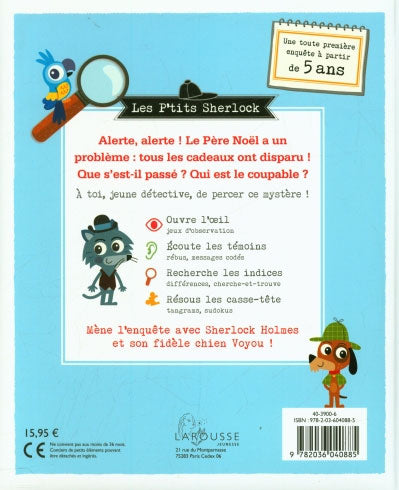 Les Ptits Sherlock : Ma toute première enquête - volume 5 - Les cadeaux ont disparu Cahiers de jeux OLF