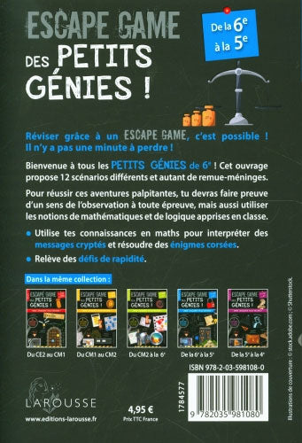 Cahier de jeux: Escape game des petits génies - Enfants 11-12 ans Cahiers de jeux La family shop