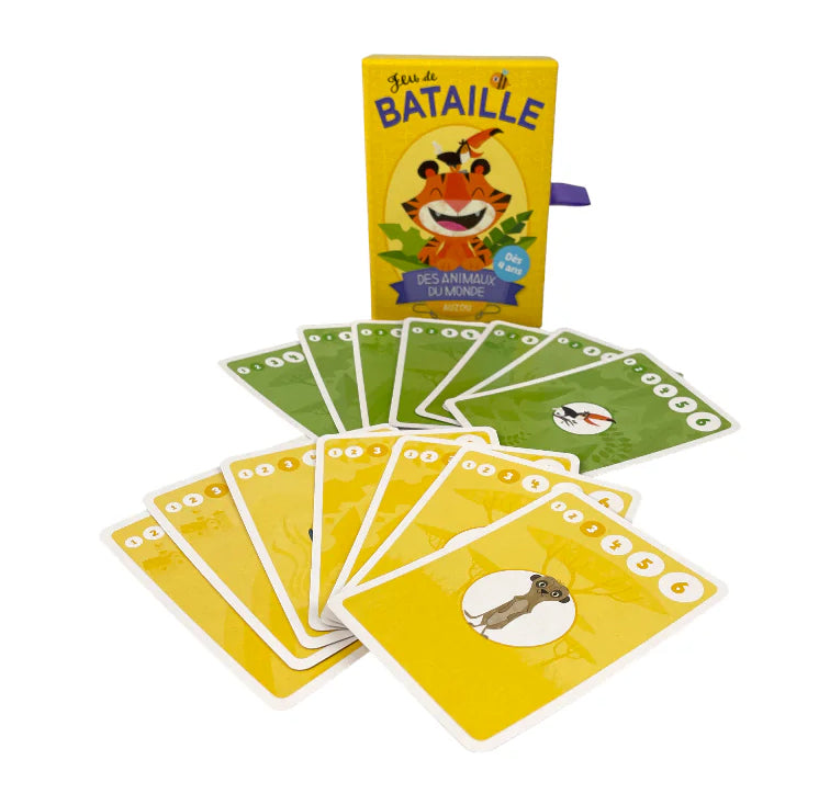 Cartes: Jeu de bataille des animaux du monde Jeux & loisirs créatifs OLF