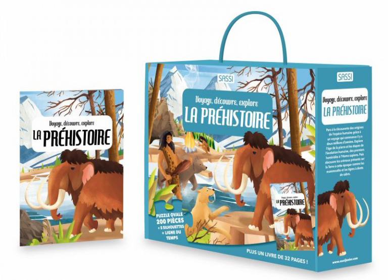 Coffret sur la préhistoire : Voyage, découvre et explore Jeux & loisirs créatifs Servidis