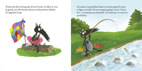 Le loup rêvait d'océan (Grand Album) Livres La family shop