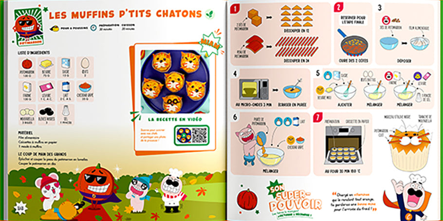 Livre de cuisine, les super-légumes de ChefClub - Recettes d'enfants dès 4 ans Livres OLF
