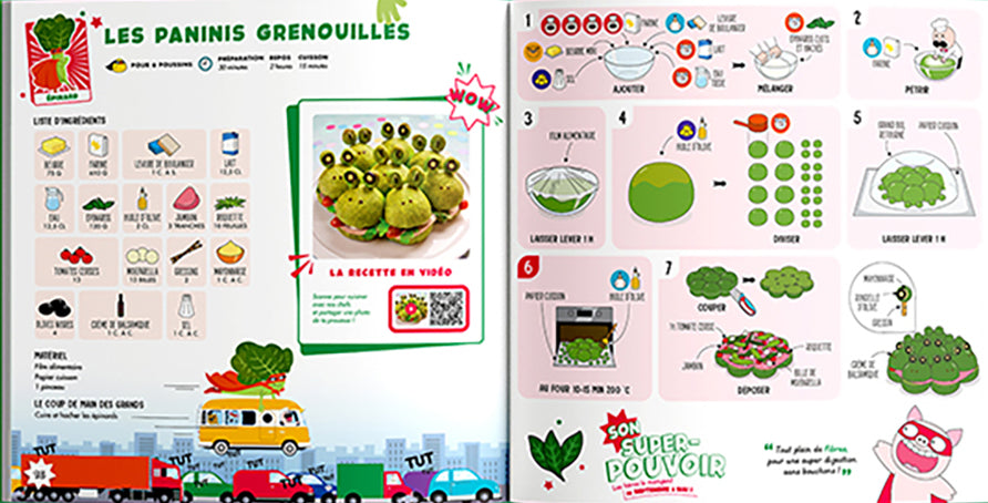 Livre de cuisine, les super-légumes de ChefClub - Recettes d'enfants dès 4 ans Livres OLF