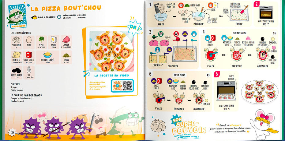 Livre de cuisine, les super-légumes de ChefClub - Recettes d'enfants dès 4 ans Livres OLF