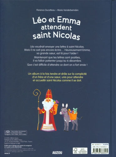 Leo et Emma attendent Saint-Nicolas Livres La family shop